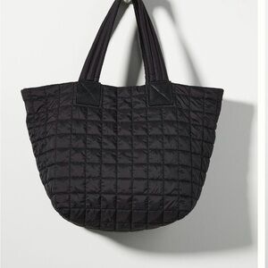 Ezra Black Quilted Tote